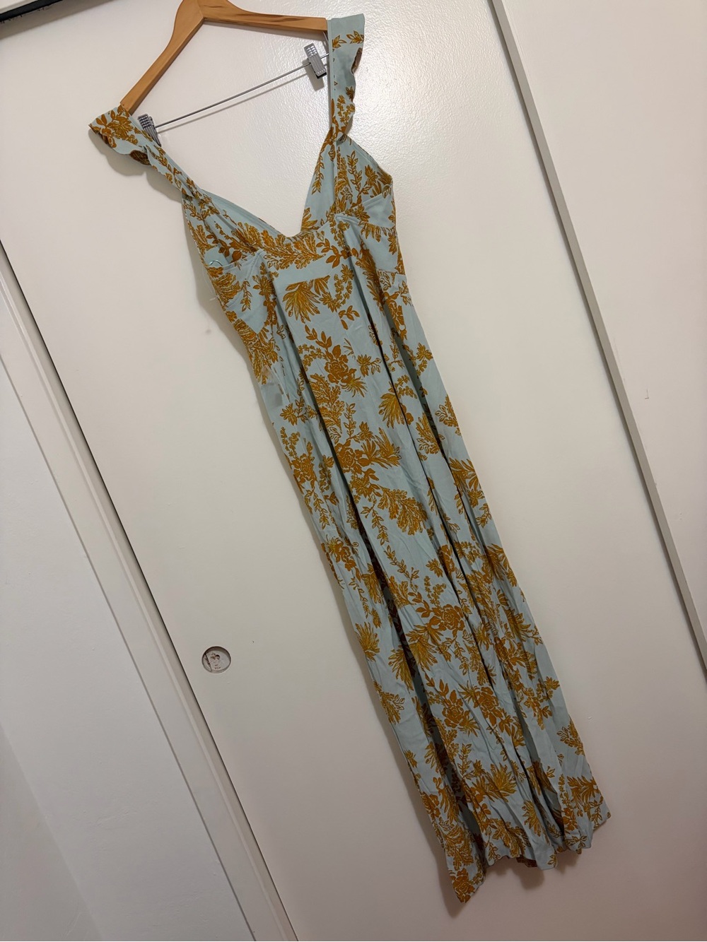 Free People Be The One Boho Floral Print Wide Leg Jumpsuit - Picture 7 of 11